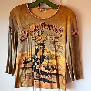 Jamee J Cowgirl Novelty Shirt